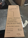 Kitchens Santini Gloss White Slab Appliance & larder Wall end panel (H)720mm