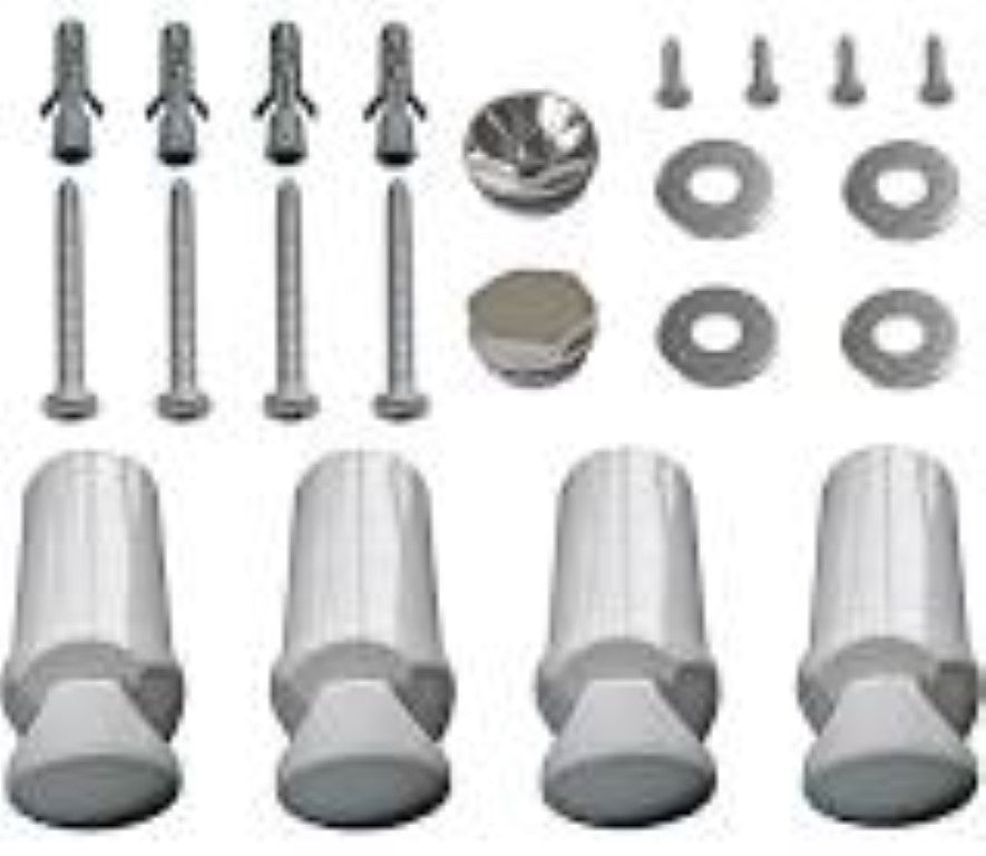 Towel Radiator Fixing Bracket Pack WHITE NickHixon