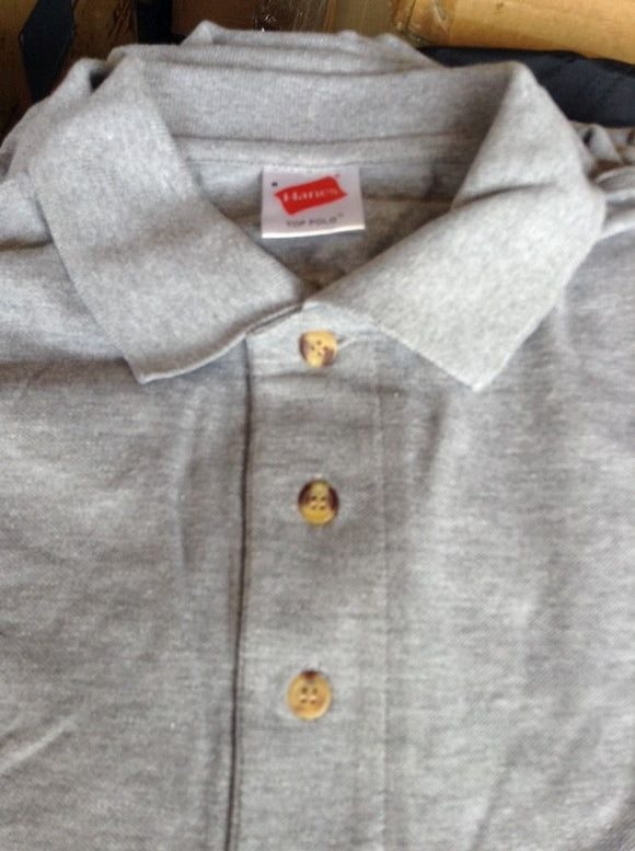 hanes polo shirt m