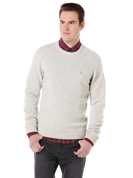 Oringinal Penguin Luxury Lambswool Crew Neck Jumper