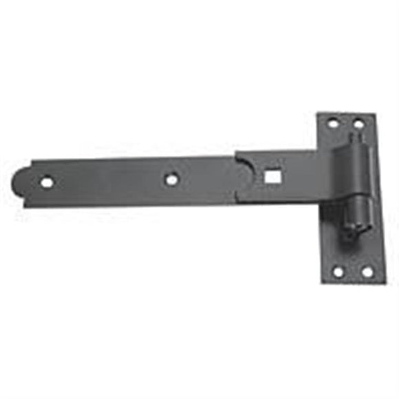 Gate Hinges Straight Hook & Band Pack Powder Coated Black 50 x 457 x 165mm 2 Pac