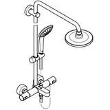 GROHE 27685000 Vitalio Joy System 180 Shower System for Bath Thermostat