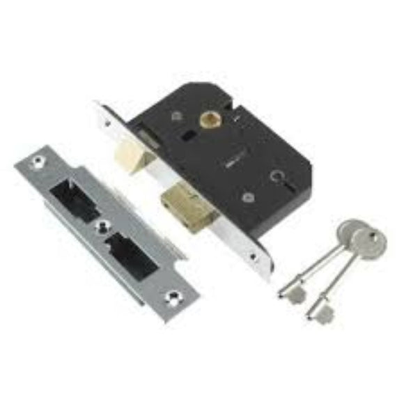 Century 5-Lever Mortice Sashlock Chrome Plated 2.5 / 64mm