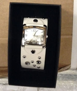 ladies square face strap watch