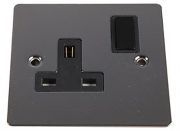 VOLEX  GB6:VX3300BN/D  1G DP SWITCHED SOCKET BLACK NICKEL