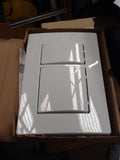 Fluidmaster Flush Plate with Square Buttons White (85705)