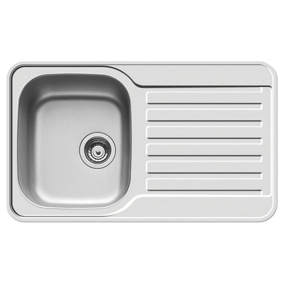 Space Sink & Drainer 1 Bowl Inset 800mm