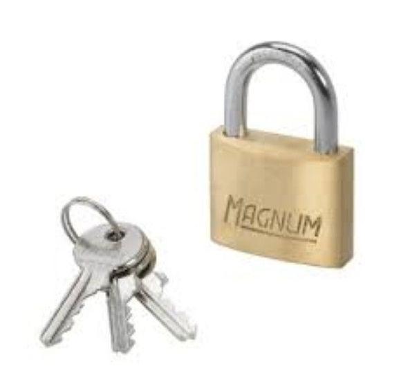 Magnum MAG+40EURD 40mm Iron Body with Brass Finish Padlock X2