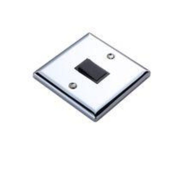 Volex Light switch Intermediate 10AX Blk Int x 2