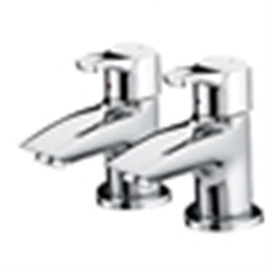 Bristan Capri Bath Pillar Bathroom Taps Pair