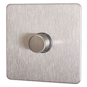 GET 1 Gang 2 Way 400W Dimmer Neutral Insert Stainless