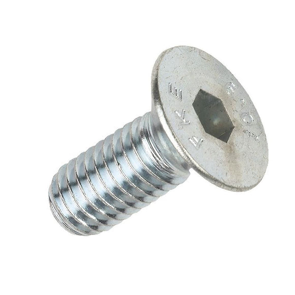 BZP Countersunk Head Socket Screws M8 x 20mm 5 x (PACKS OF 50)