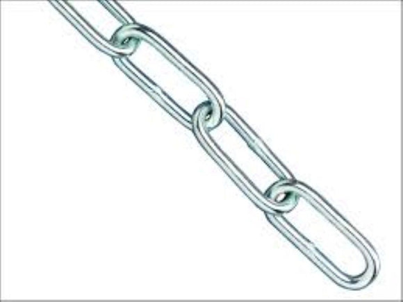 welded link chain , zinc plated