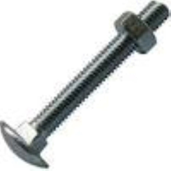 m10 x 75mm coach bolts steel zinc plated