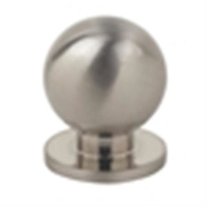 Fingertip Design Solid Round Knob Satin Chrome 30mm