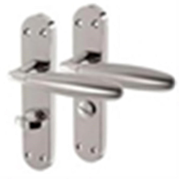 Jedo Stylo Door Handle - Bathroom Set - Polished/Satin Chrome