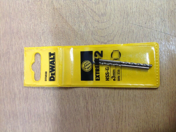 DeWalt DT5038QZ Extreme 2 Metal Drill Bit 3.0 x 61mm - 2pk