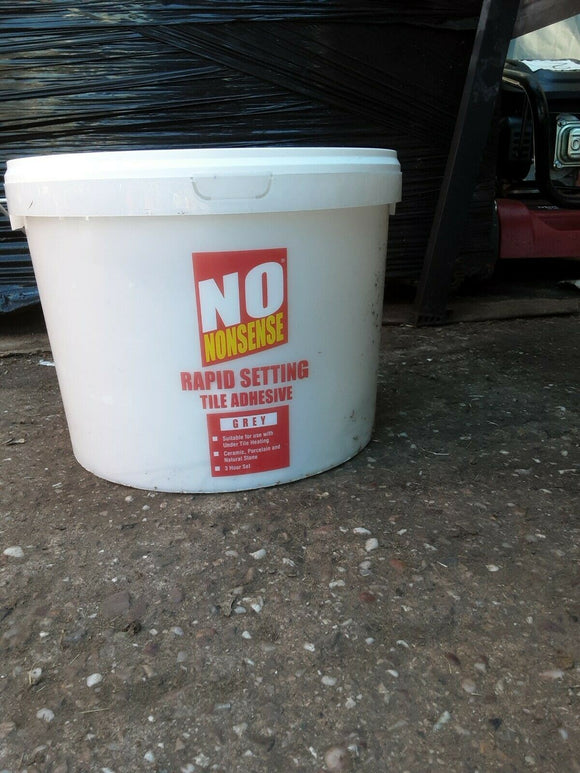 No Nonsense rapid setting tile adhesive Grey