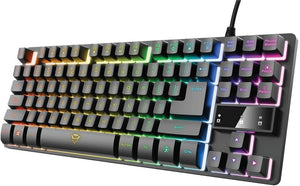 Trust Gaming Keyboard with UK Layout GXT 833 Thado  Compact Tenkeyless Design