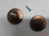 COPPER MATT ROUND CABINET KNOB, PACK OF 4