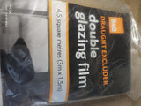 B & Q DOUBLE GLAZING FILM  4.5sqm 3m x 1.5m