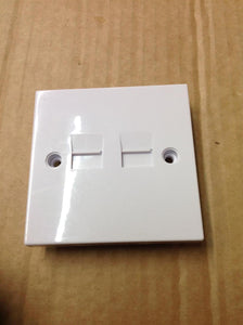 TELEPHONE UK 2G FLUSH SLAVE SOCKET X 2