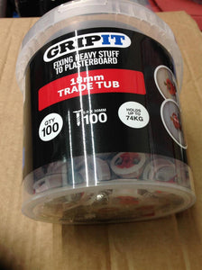 GripIt Plasterboard Fixing 18mm Red