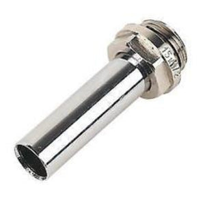 White & Chrome 15mm Straight Manual Radiator Valve & Drain Off