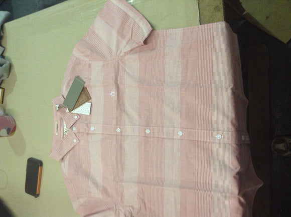 Original Penguin Red Short Sleeve Oxford Shirt pink