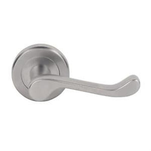 Smith & Locke Sherborne Lever on Rose Door Handles Pair Satin Chrome