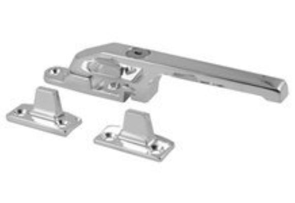 Frelan JW78LPC Lockable Casement Fastener - Silver