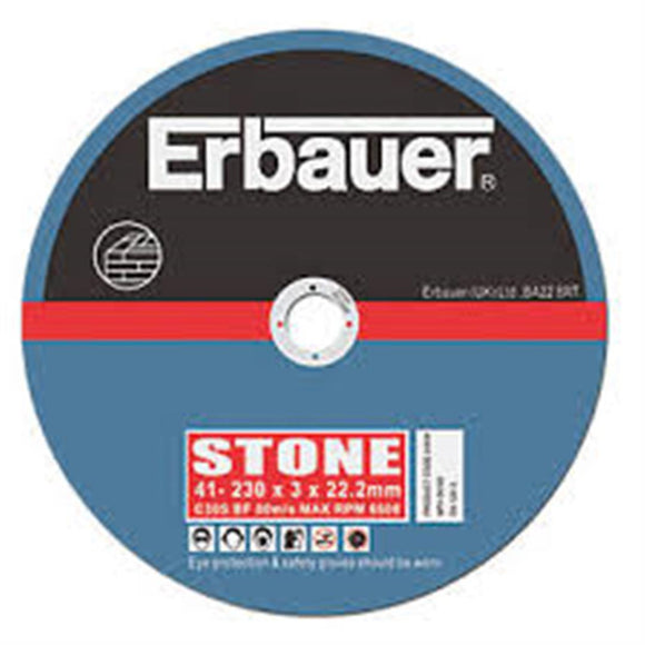 ERBAUER STONE  CUTTING DISCS 230 X 3 X 22.23MM 5 PACK