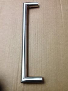 Briton 4700 Series D Pull Handle Mitred Satin Stainless Steel 200mm