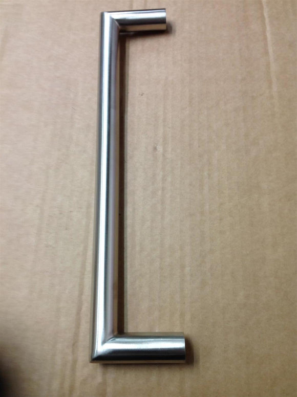 Briton 4700 Series D Pull Handle Mitred Satin Stainless Steel 200mm