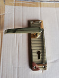 Lever on Backplate Type B Pack Polished Brass External