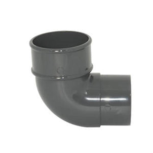 FLOPLAST 92.5° ROUND OFFSET BEND ANTHRACITE GREY 68MM