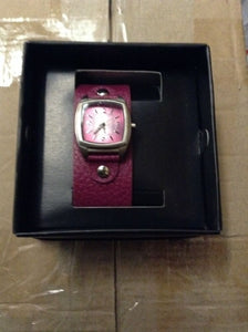 ladies pink slim cuff watch needs new battery