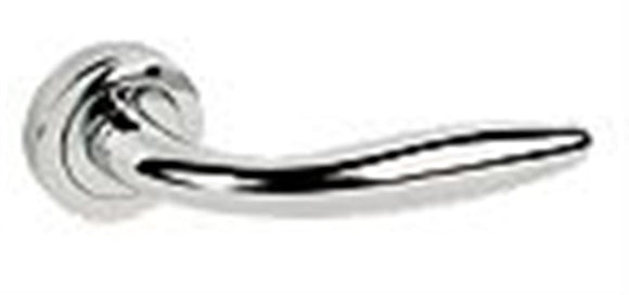 Lever Door Handle Pair Polished Chrome