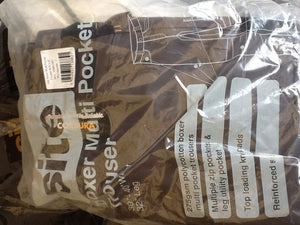 SITE BOXER TROUSERS GREY/BLACK 30" W 32" L