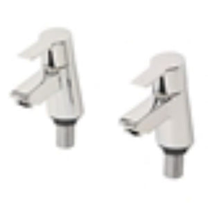 Swirl Angle Bath Taps Pair