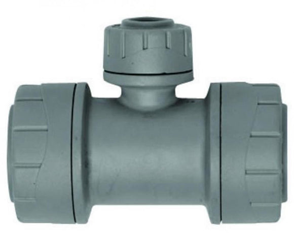 Polyplumb 22mm x 22m x15mm Reducing Tee