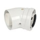 IQE / sime 45 Degree Elbow 60/100mm boiler flue elbow