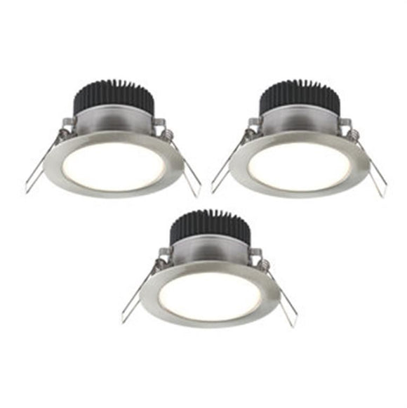 LAP FIXED LED DOWNLIGHT KIT 320LM BRUSHED CHROME 4.5W 240V