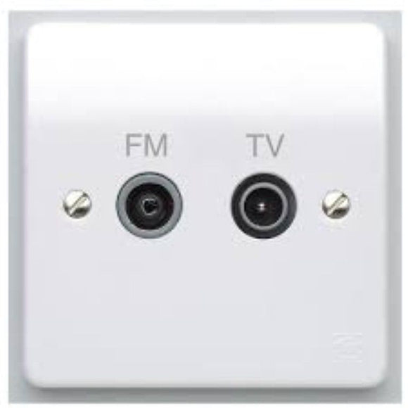 MK K3552WHI 1-Gang TV/FM Diplexer