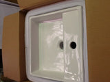 Square Wall-Mounted Bathroom Basin 1 Tap Hole 382mm