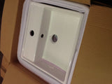 Square Wall-Mounted Bathroom Basin 1 Tap Hole 382mm