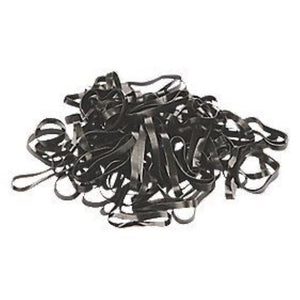 Kerbl silicon Plaiting Bands Black 500 Pack