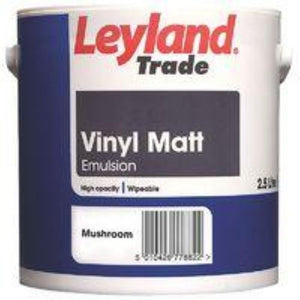 Leyland Trade Vinyl Matt Emulsion Paint Mushroom 2.5Lt