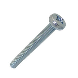 BZP Pan Head Machine Screws M6 x 50mm 25 Pack X 2