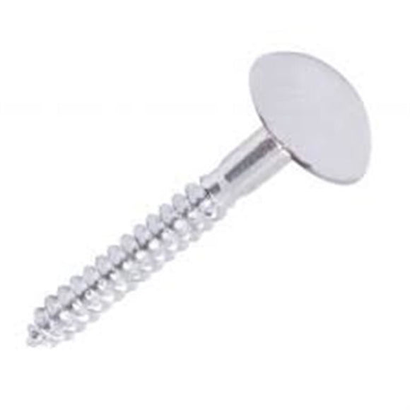 MIRROR SCREWS BRIGHT ZINC-PLATED 8GA X 1¼